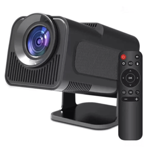 Proyector portátil HY320 mini en Honduras – Ideal para cine en casa y presentaciones de trabajo. Proyector HD compacto, fácil de transportar y con control remoto para entretenimiento y negocios